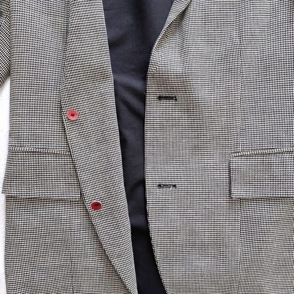 DIESEL BLACK GOLD LABEL MEN'S LINEN BLEND TEXTURED BLAZER - S - Picture 6 of 9